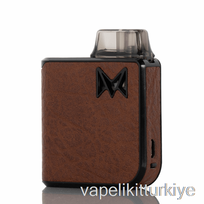 Vape Elektronik Sigara Mi-pod Pro Başlangıç ​​kiti Deri Baskı - Kahverengi Ham